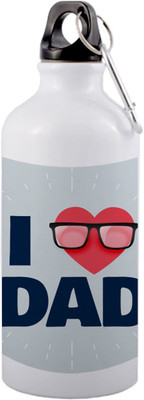 HeartInk 750 ml Aluminium Bottle(Pack of 2, White)