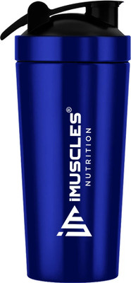 iMUSCLES NUTRITION 700 ml Steel Shaker(Pack of 1, Blue)