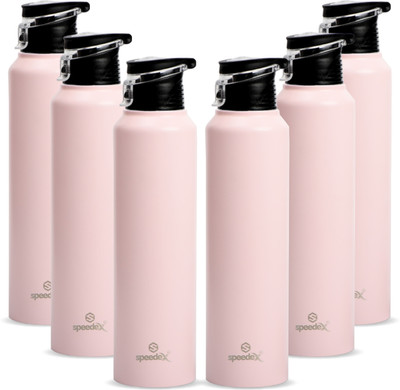 SPEEDEX 1000 ml Steel Sipper(Pack of 6, Pink)
