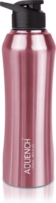 AQUENCH 1000 ml Steel Sipper(Pack of 1, Pink)