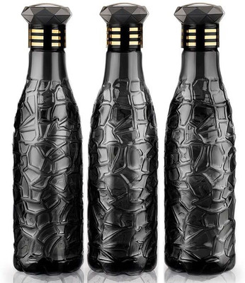 Anzal 1000 ml Plastic Bottle(Pack of 3, Black)