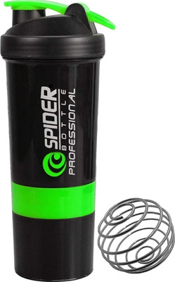 COOL INDIANS 500 ml Plastic Shaker(Pack of 1, Green)