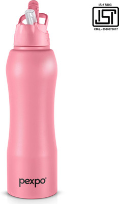 pexpo 1000 ml Steel Bottle(Pack of 1, Pink)