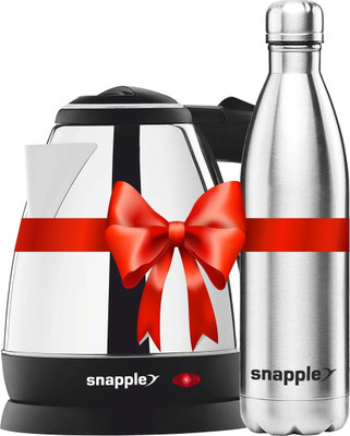 Snapple 500 ml Steel Bottle(Pack of 1, Silver)