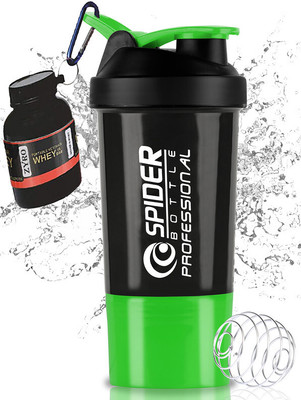 ZYRO 500 ml Plastic Shaker(Pack of 2, Green)