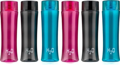 CARIBBEN 1020 ml Plastic Bottle(Pack of 6, Pink, Blue, Black)