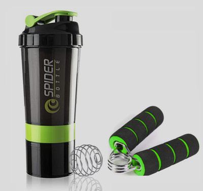 TRUE INDIAN 500 ml Tritan Shaker(Pack of 2, Green)