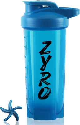 ZYRO 750 ml Plastic Shaker(Pack of 1, Blue)