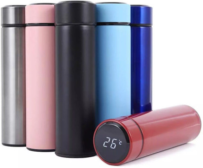 JK Sales LED Temperature Display Insulated Water Bottle Flask (Multicolor) 500 ml Bottle(Pack of 1, Multicolor, Steel)