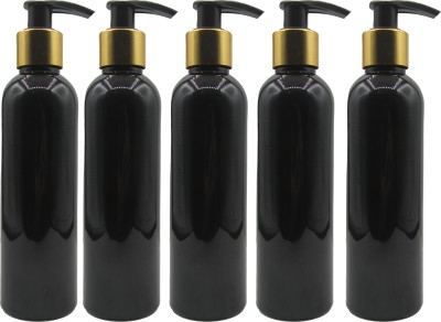 PHARCOS black with golden sleeve and dispenser 200 ml Bottle(Pack of 5, Black, PET)