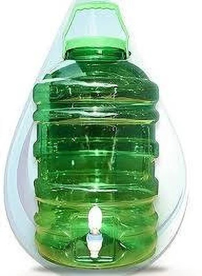 MFD 20 Ltr Plastic Water JAR 20000 ml COMBO JAR 200000 ml Bottle(Pack of 1, Green, Plastic)