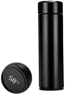 THE SILVERMADE 500 ml Steel Sipper(Pack of 1, Black)