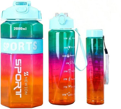 Trade Vibe Goods 2000 ml Plastic Sipper(Pack of 3, Multicolor)