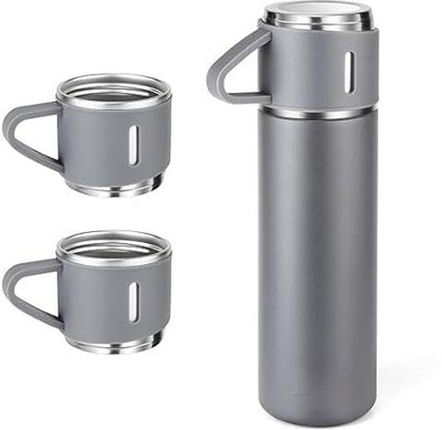 Tannu Craft 500 ml Stainless Steel Bottle(Pack of 1, Grey)