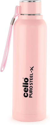 cello 650 ml Steel Bottle(Pack of 1, Pink)