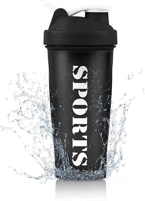 TRUE INDIAN 600 ml Plastic Shaker(Pack of 1, Black)
