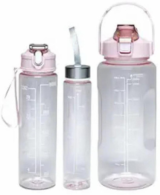 MAKFY 2000 ml Plastic Sipper(Pack of 3, Pink)