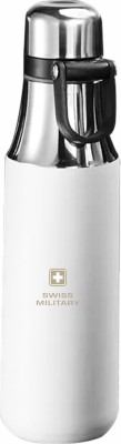 SWISS MILITARY Vacuum Flask 500 ml Bottle(Pack of 1, White, Steel)
