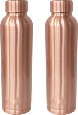 KUBER INDUSTRIES 950 ml Copper Bottle(Pack of 2, Copper)