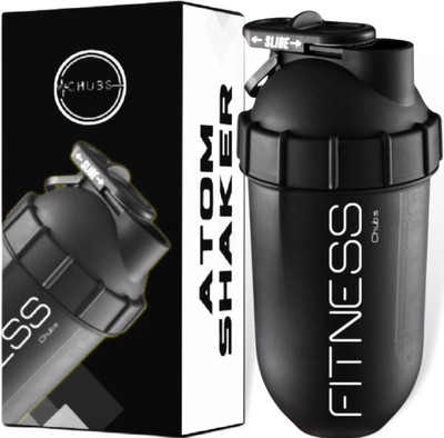 Chubs 700 ml Plastic Shaker(Pack of 1, Black)