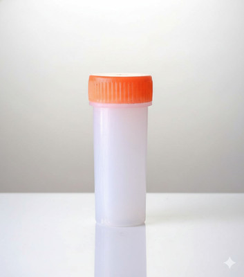 dvk 5 ml Plastic Bottle(Pack of 100, White)