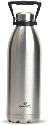 SPEEDEX Stainless Steel Thermosteel Vacuum Insulated Flask Hot and Cold Water Bottle 1800 ml Flask(Pack of 1, Silver, Clear, Steel)