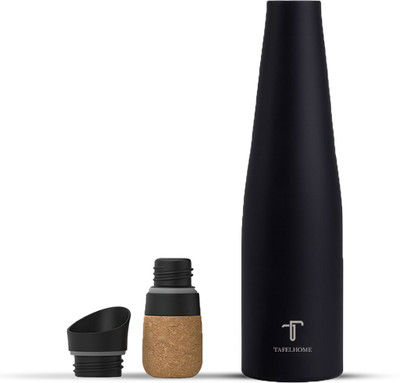 TAFELHOME 500 ml Stainless Steel Flask(Pack of 1, Black)