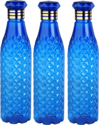 Anzal 1000 ml Plastic Bottle(Pack of 3, Blue)