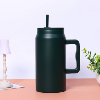 PIXNA 1500 ml Stainless Steel Bottle With Drinking Glass(Pack of 1, Multicolor)