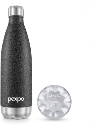 pexpo 1750 ml Steel Flask(Pack of 1, Black)