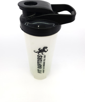 FITRAPTORS 750ml NEON EDITION Gym Shaker with a mixing ball 750 ml Shaker(Pack of 1, White, Plastic)