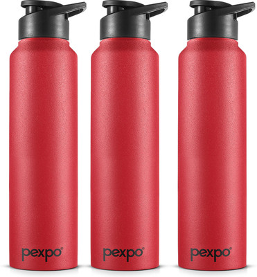 pexpo 950 ml Steel Bottle(Pack of 3, Maroon)