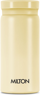 MILTON 190 ml Steel Flask(Pack of 1, Beige)