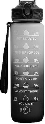 heet 1000 ml Plastic Bottle(Pack of 1, Black, White)