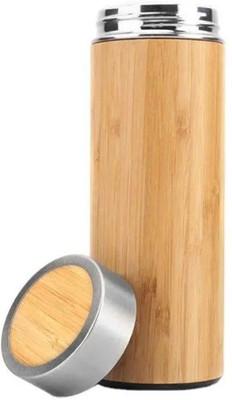 ABC 500 ml Bamboo, Stainless Steel Bottle(Pack of 1, Brown)