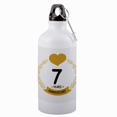 COLOR YARD 600 ml Aluminium Sipper(Pack of 1, White)