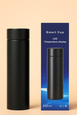 M.P. WORLD 500 ml Stainless Steel Bottle(Pack of 1, Black)