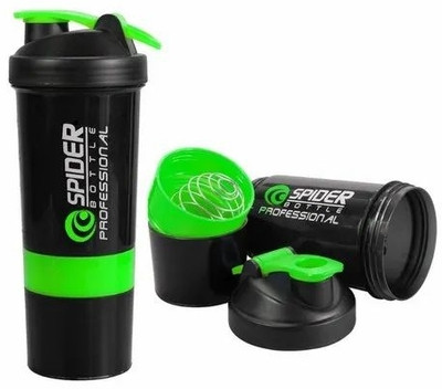 ACME TRADER 500 ml Plastic Shaker(Pack of 1, Green)
