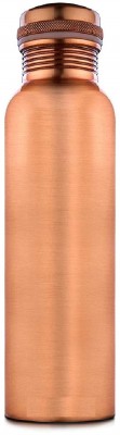 SATAK Copper Bottle/Solid Plain Water Bottle & Drinking Hot Ayurvedic Copper Bottle 900 ml Bottle(Pack of 1, Copper, Copper)