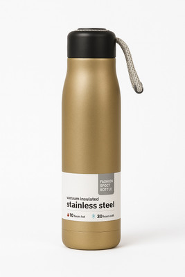 SwastiLifestyle 500 ml Stainless Steel Bottle(Pack of 1, Gold)