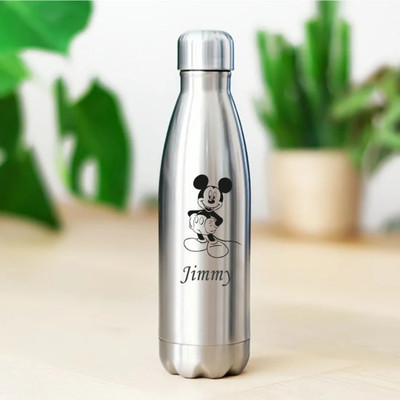 DivviK 500 ml Stainless Steel Bottle(Pack of 1, Steel/Chrome)