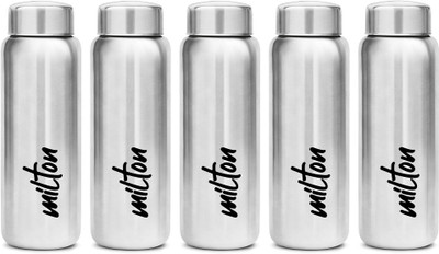 MILTON 750 ml Steel Bottle(Pack of 5, Silver)