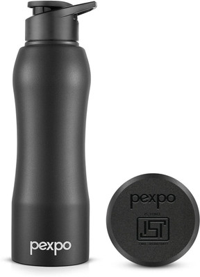 pexpo 750 ml Steel Bottle(Pack of 1, Black)