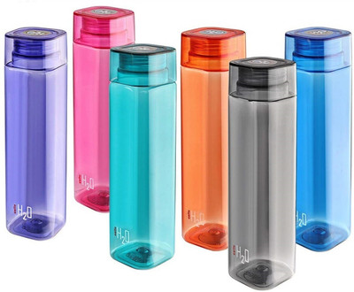 cello 1000 ml Plastic Bottle(Pack of 6, Multicolor)
