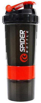 TRUE INDIAN 500 ml Plastic Shaker(Pack of 1, Red)