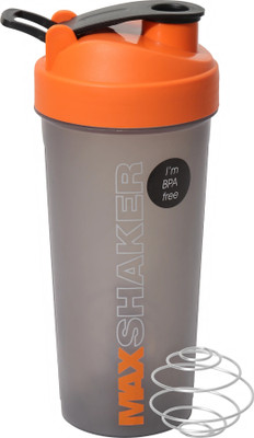 Jaypee Plus Max Gym bottle 700 ml Shaker(Pack of 1, Orange, Plastic)