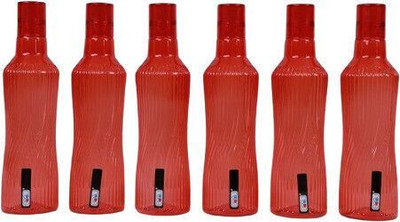EssaBella 1000 ml Plastic Bottle(Pack of 6, Red)