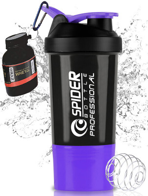 Dassio 500 ml Plastic Shaker(Pack of 2, Purple)