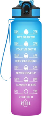 Givni Mart 1000 ml Plastic Bottle(Pack of 1, Multicolor)