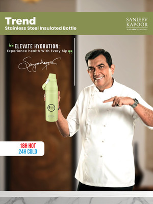 Sanjeev Kapoor 750 ml Steel Flask(Pack of 1, Green)